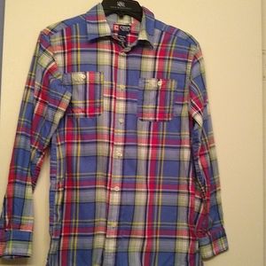 Chaps boy button front shirt